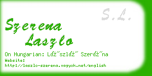 szerena laszlo business card